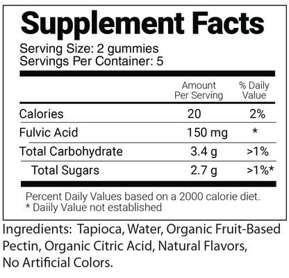 Kids’ Mineral Gummies – Sour – Clean Nutrition for Growing Minds – 60 ct