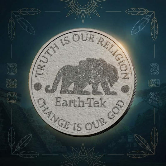 Earth-tek, one troy ounce silver bullion round individually numbered one through 500 limited production